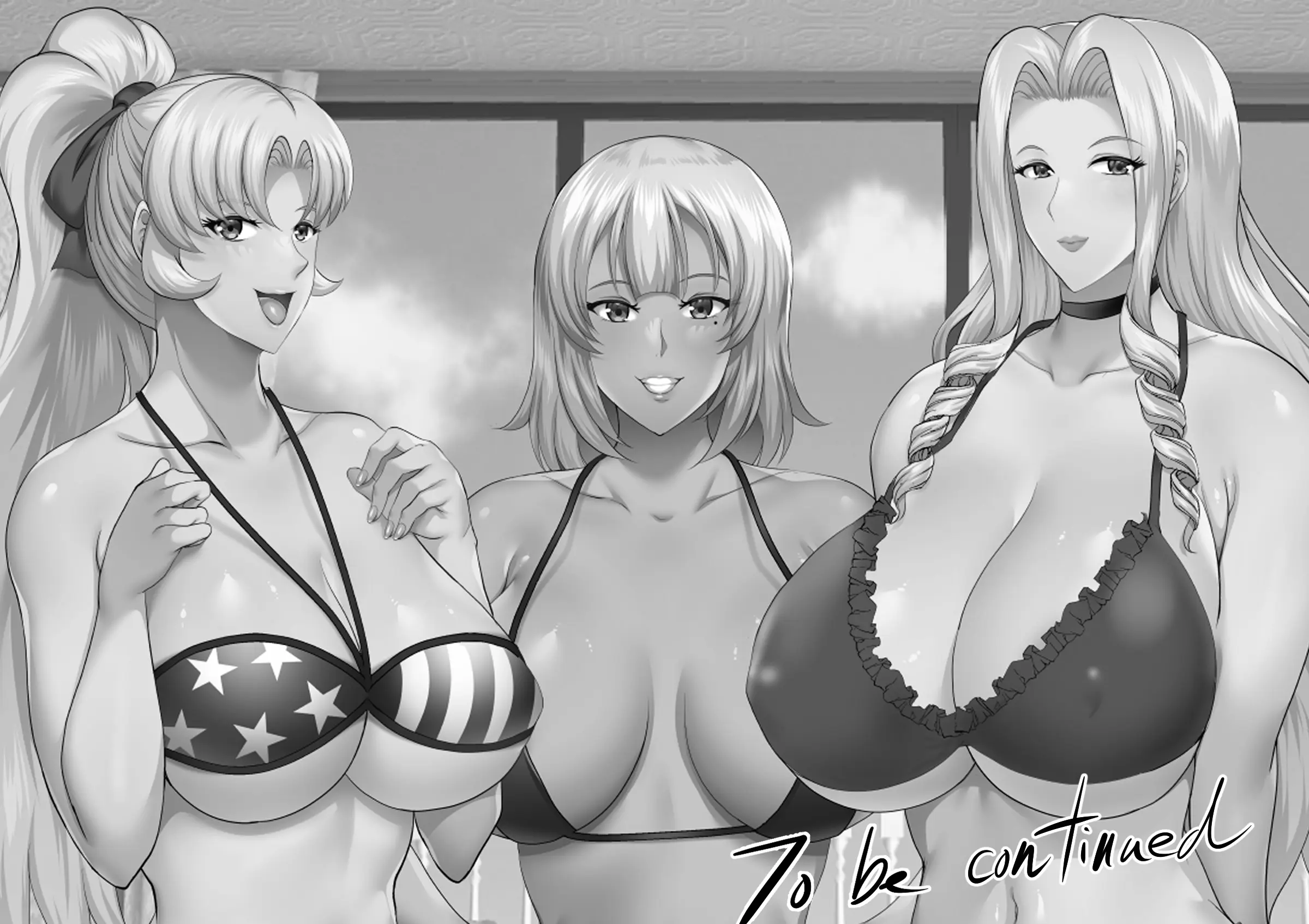 InCha Otouto ga Nangoku Beach de Kinpatsu Bakunyuu Oyako o Matomete Netotte Haramaseru Hanashi - Chapter 1 — Page 589