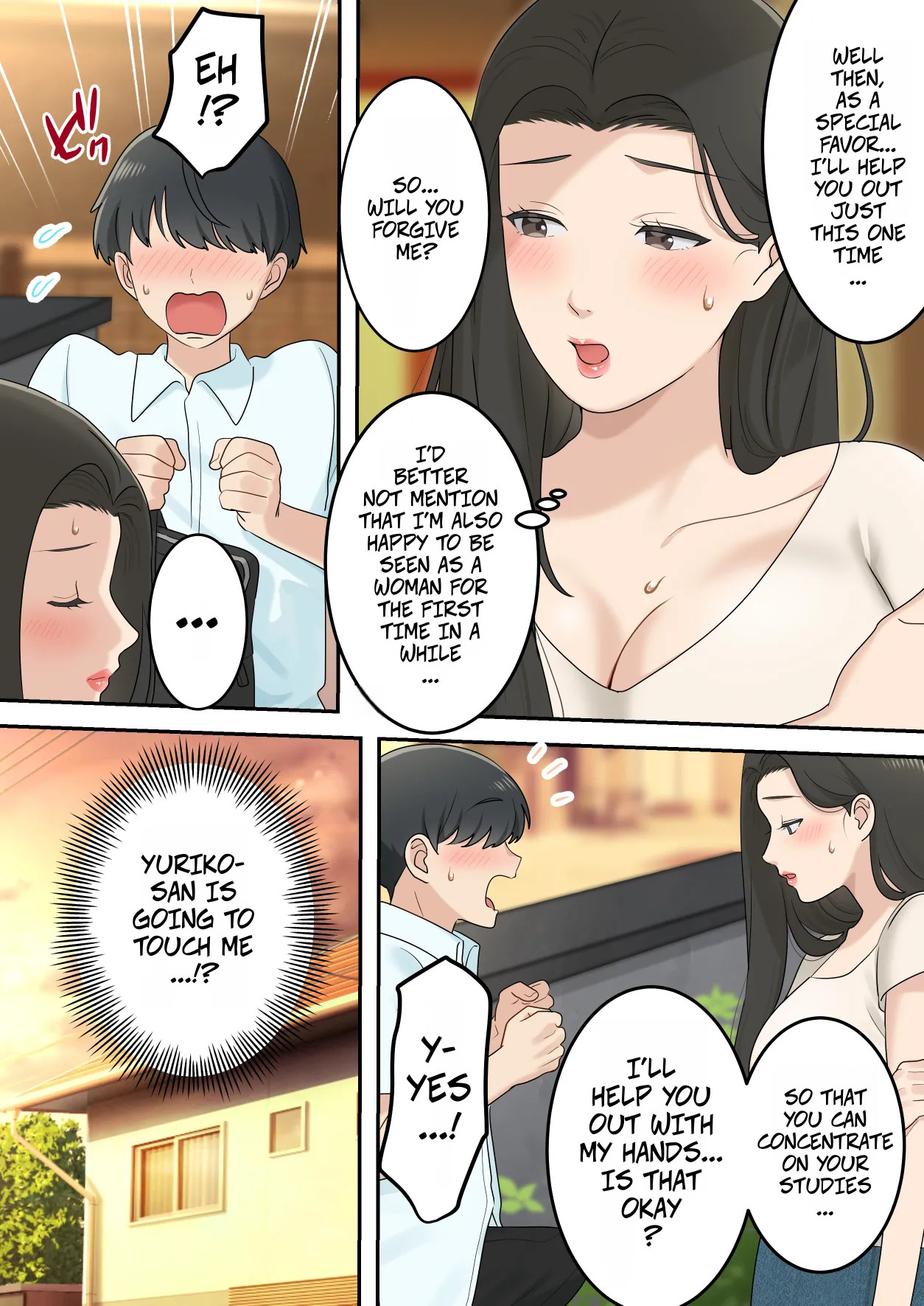 I Secretly Dated My Friend's Cute Mother [Yuriko Club] - Chapter 1 — Page 14