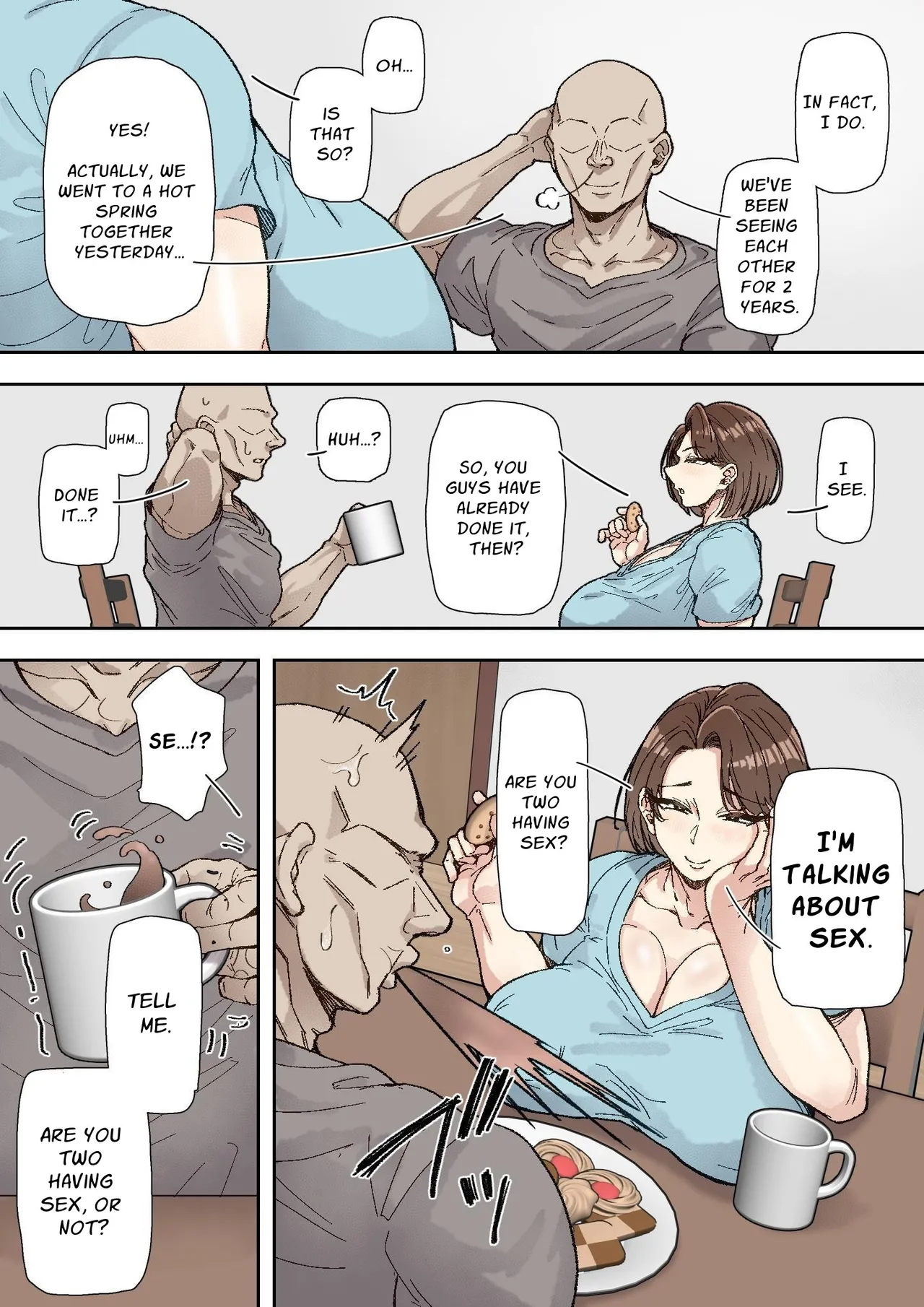 Minako Morikawa (42) Easily Falls to the Big Dick Guy at Work [Marui Square] - Chapter 1 — Page 4