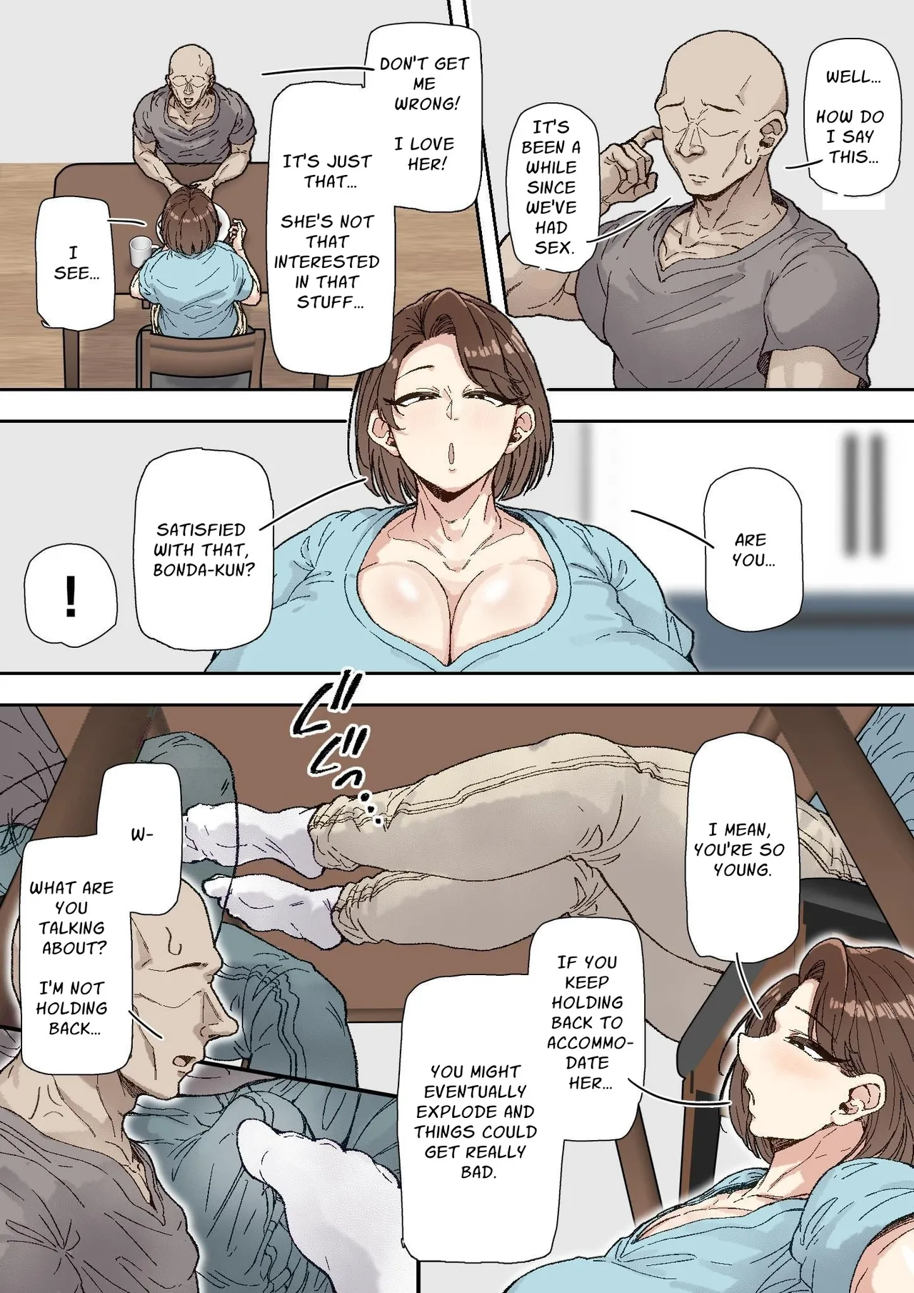 Minako Morikawa (42) Easily Falls to the Big Dick Guy at Work [Marui Square] - Chapter 1 — Page 5