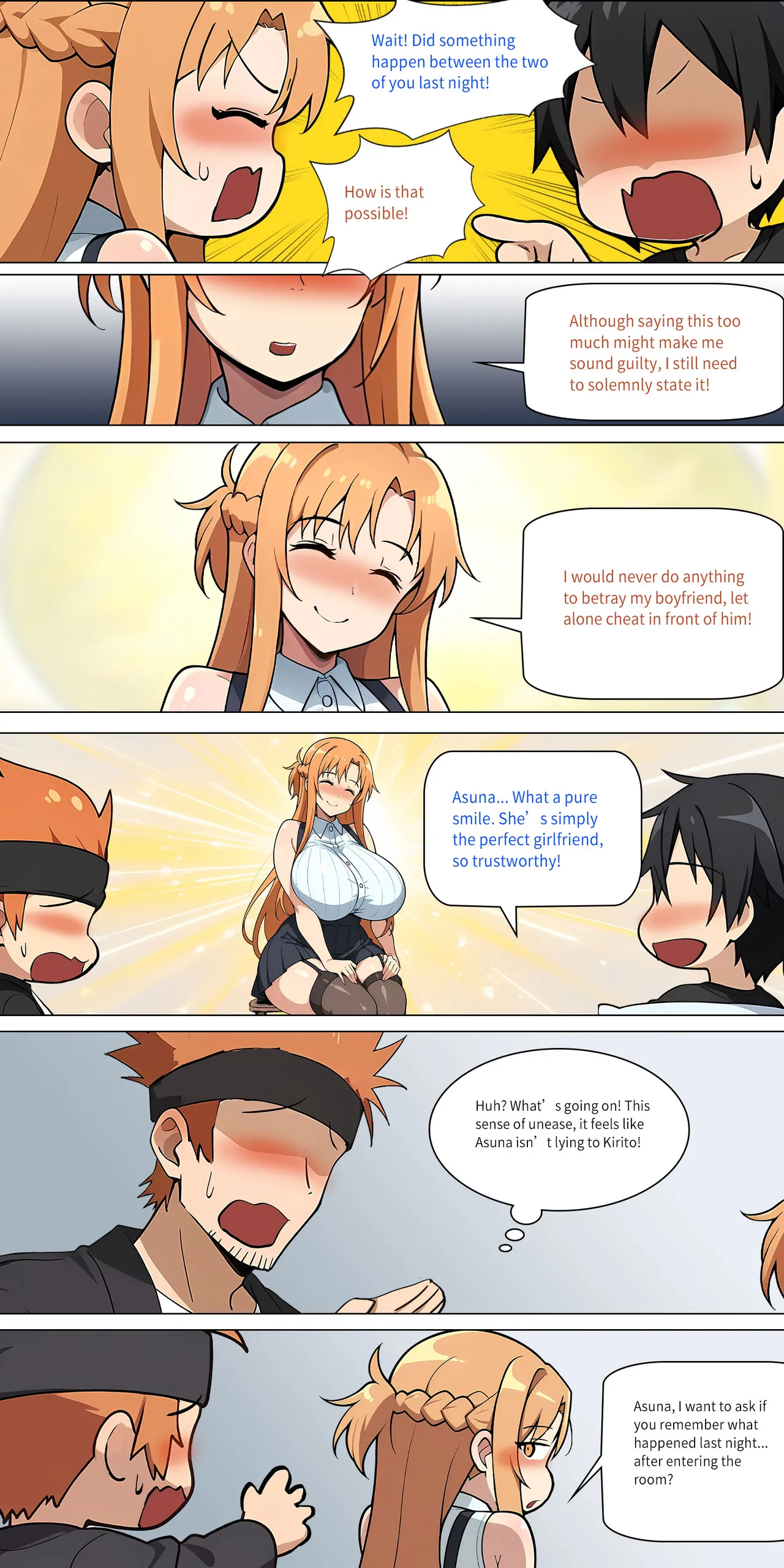 Asuna Family NTR (Sword Art Online) [Zhi Yitiaomiao) - Chapter 1 — Page 349